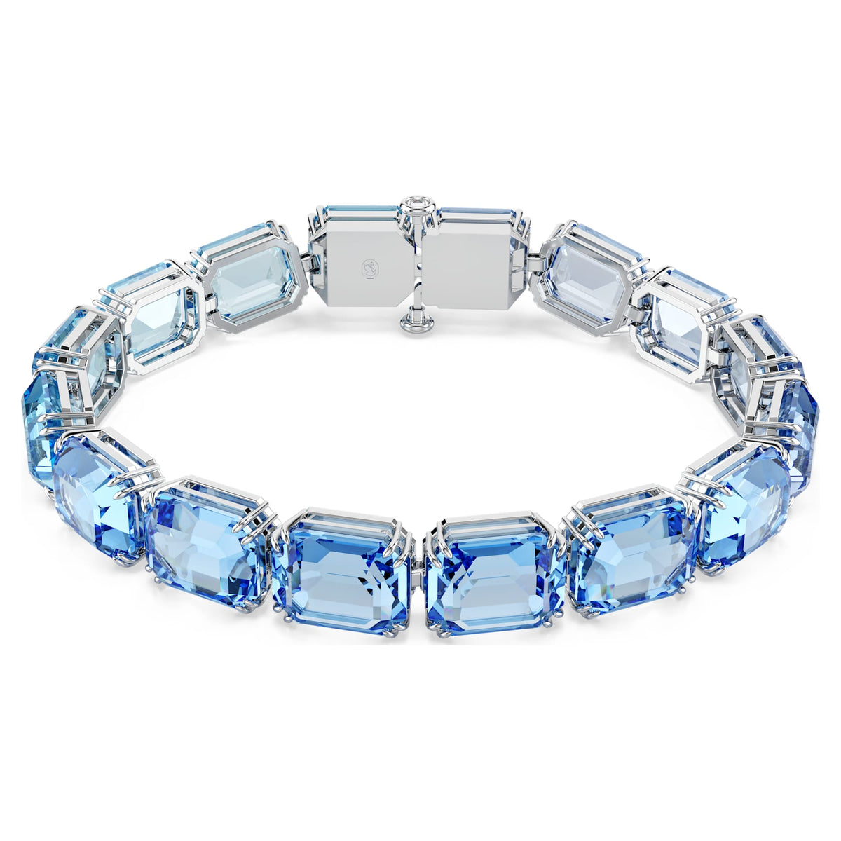 Blue Gradient Octagon Crystal Tennis Bracelet
