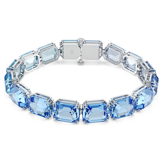 Blue Gradient Octagon Crystal Tennis Bracelet