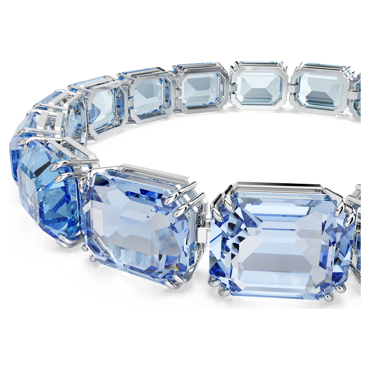 Blue Gradient Octagon Crystal Tennis Bracelet