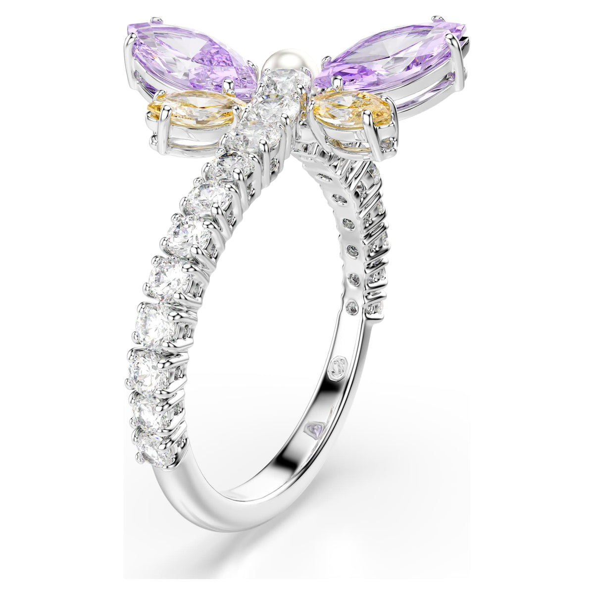 Dragonfly Crystal Motif Ring – Multicolored