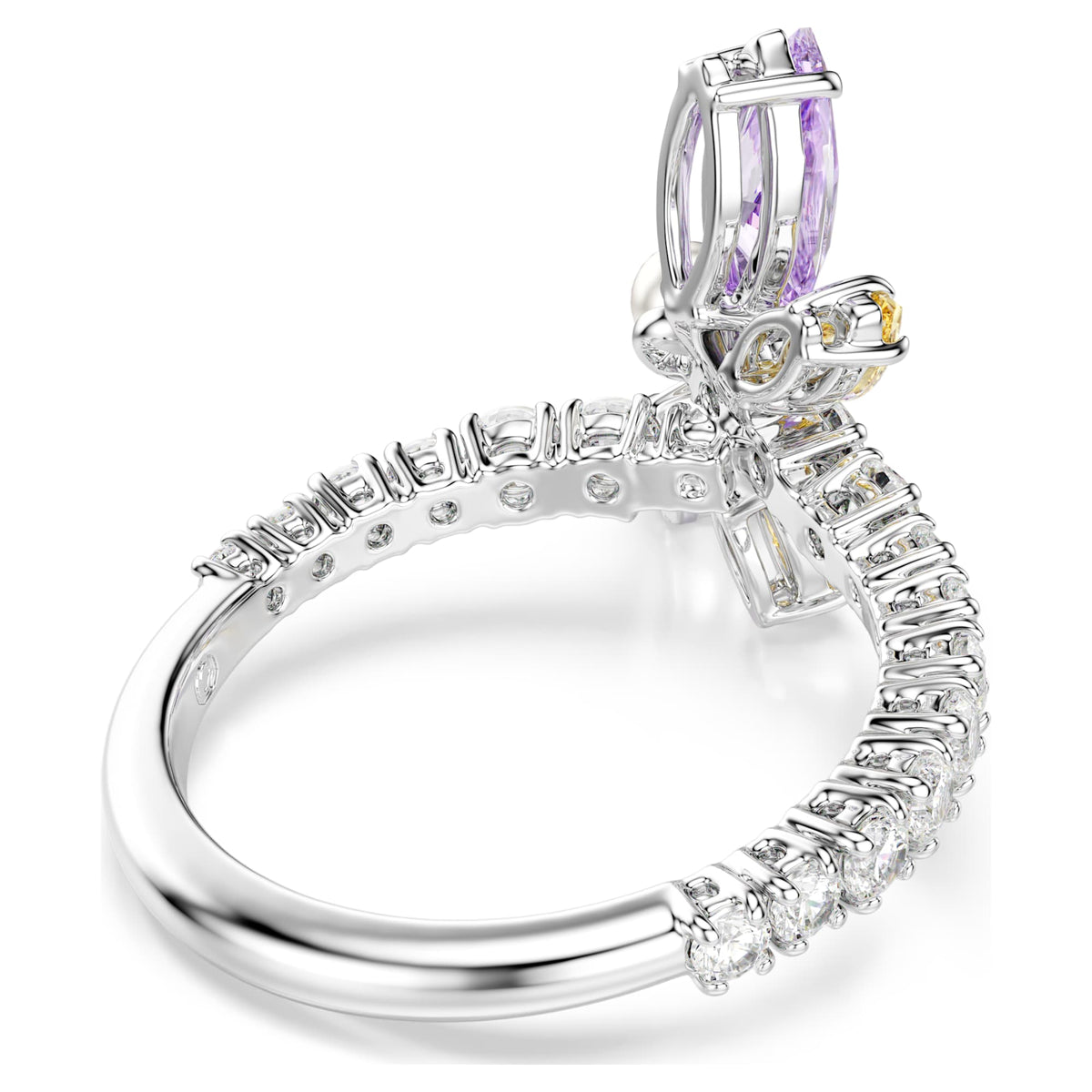Dragonfly Crystal Motif Ring – Multicolored