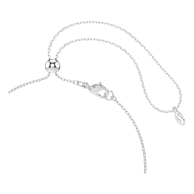 Dragonfly Crystal Y Necklace with Rhodium Plated Finish