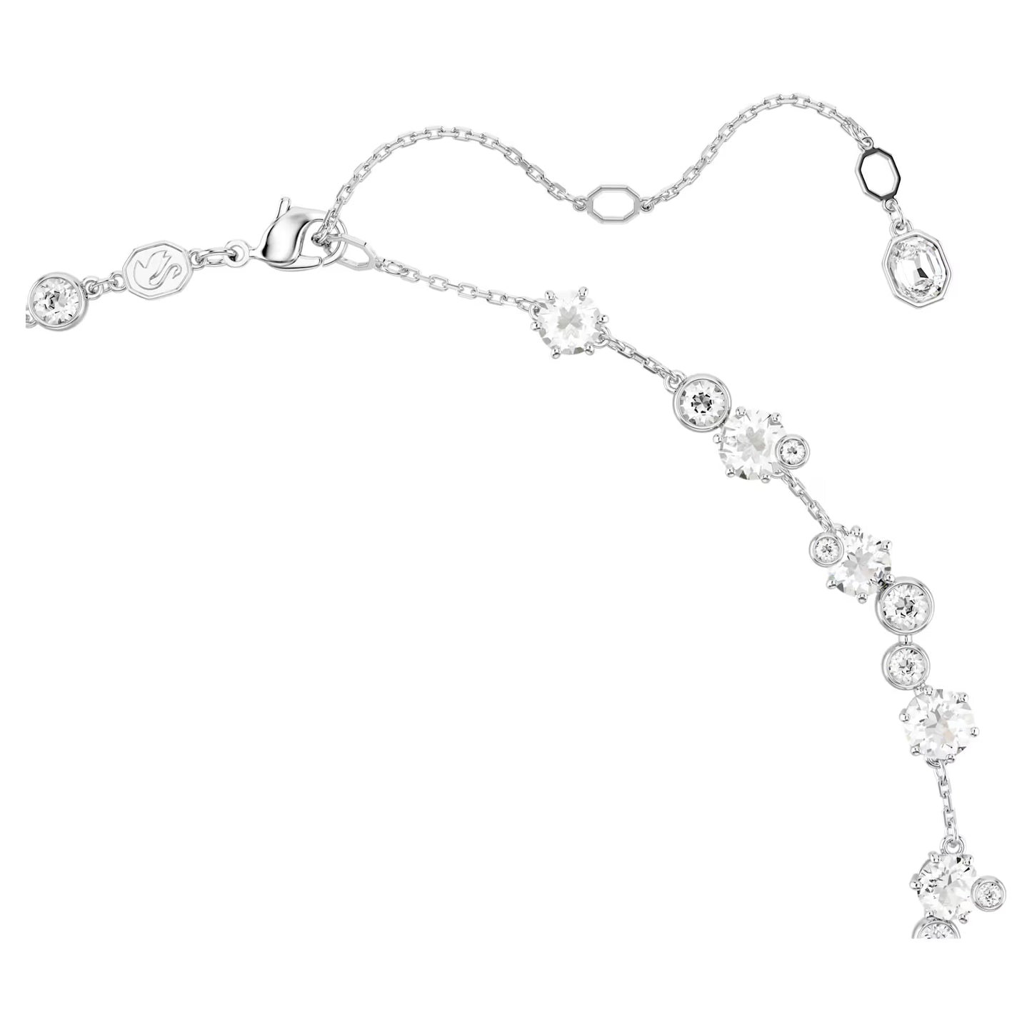 White Mixed Cut Crystal Jewellery Set – Rhodium Plated