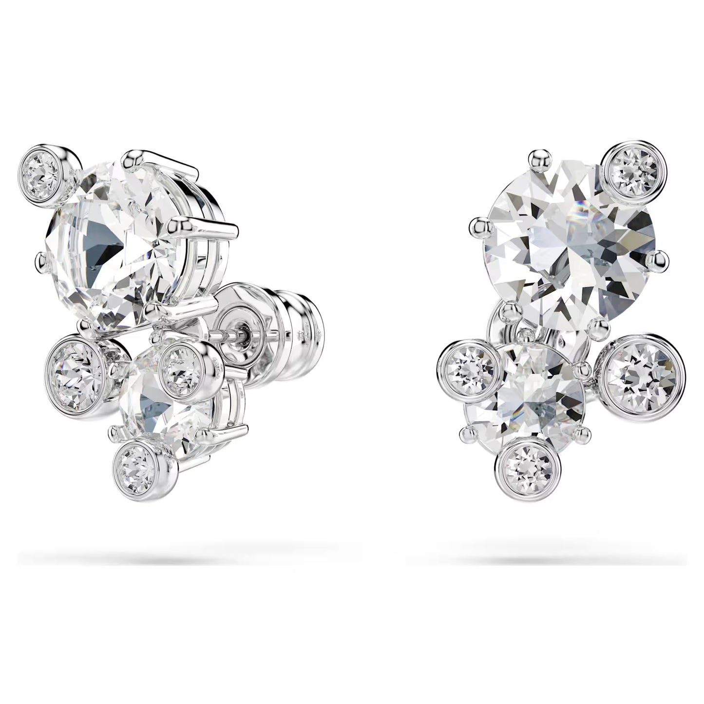 White Mixed Cut Crystal Jewellery Set – Rhodium Plated