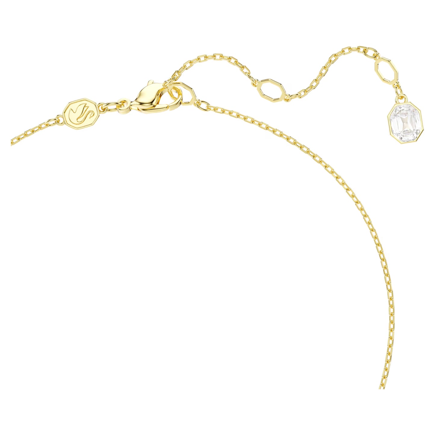 Multicoloured Floral Crystal & Pearl Pendant Necklace – Gold Finish