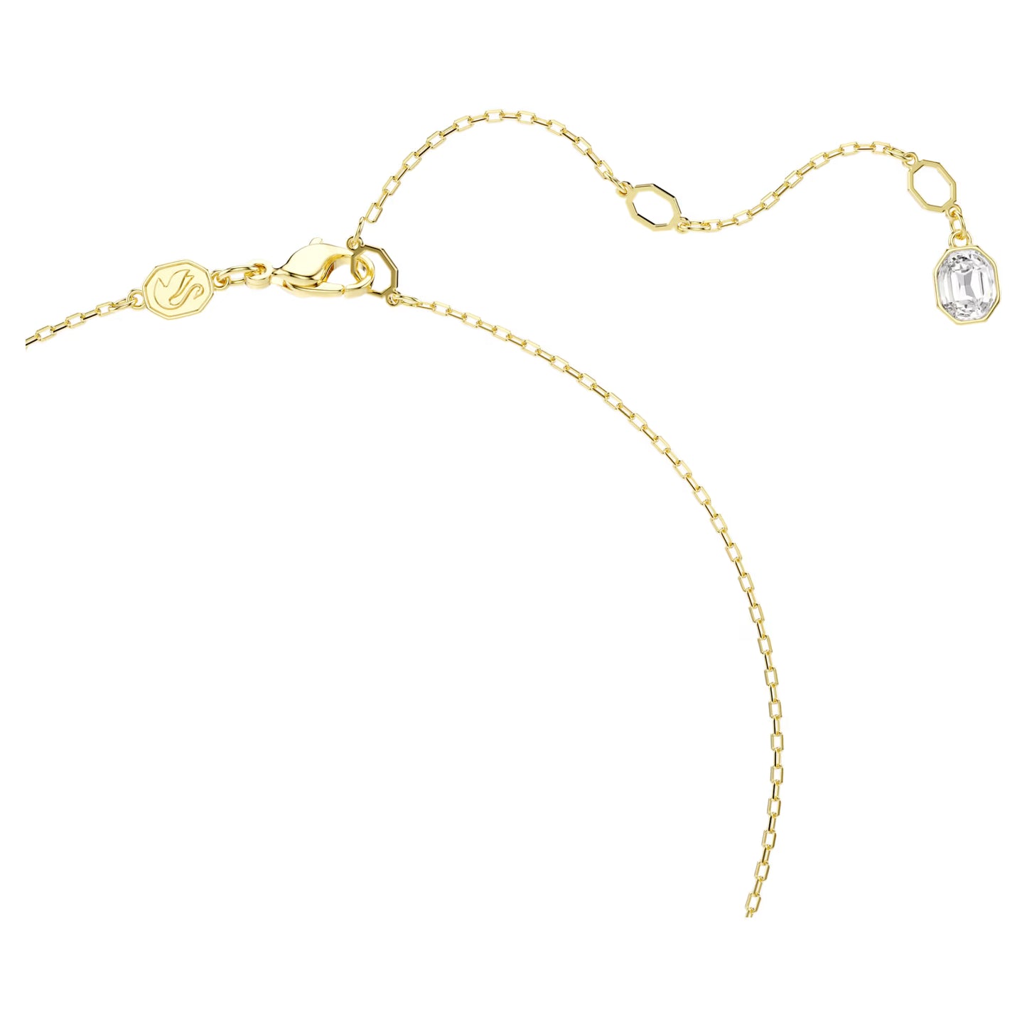 Butterfly Crystal Pendant Necklace – Multicolor Gold Finish