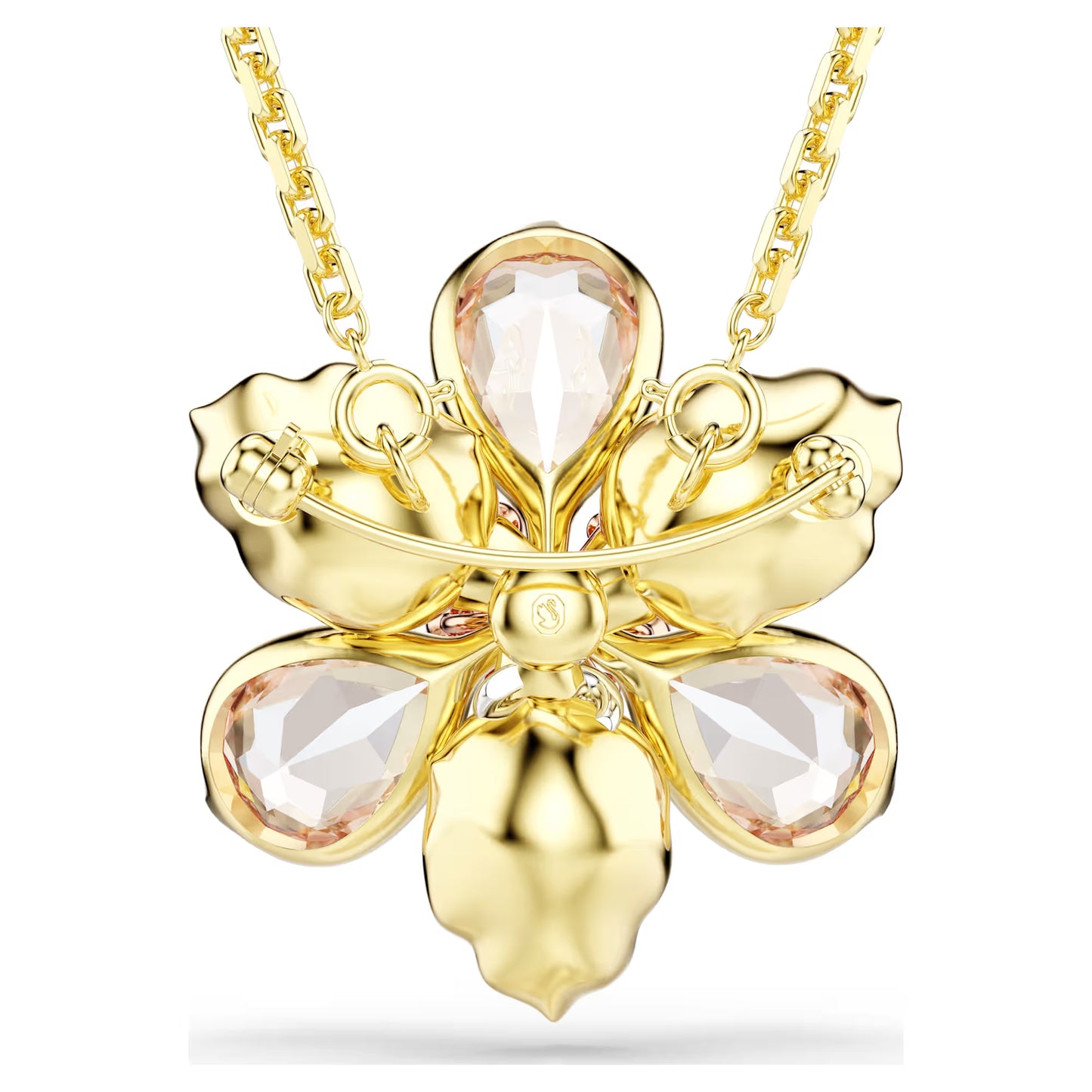 Floral Crystal Pendant & Brooch