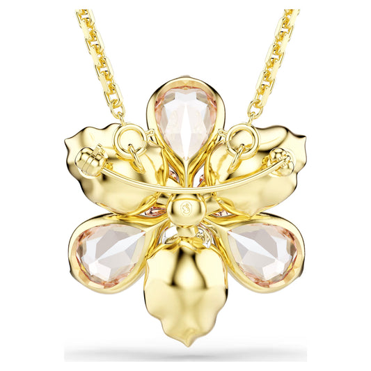 Floral Crystal Pendant & Brooch