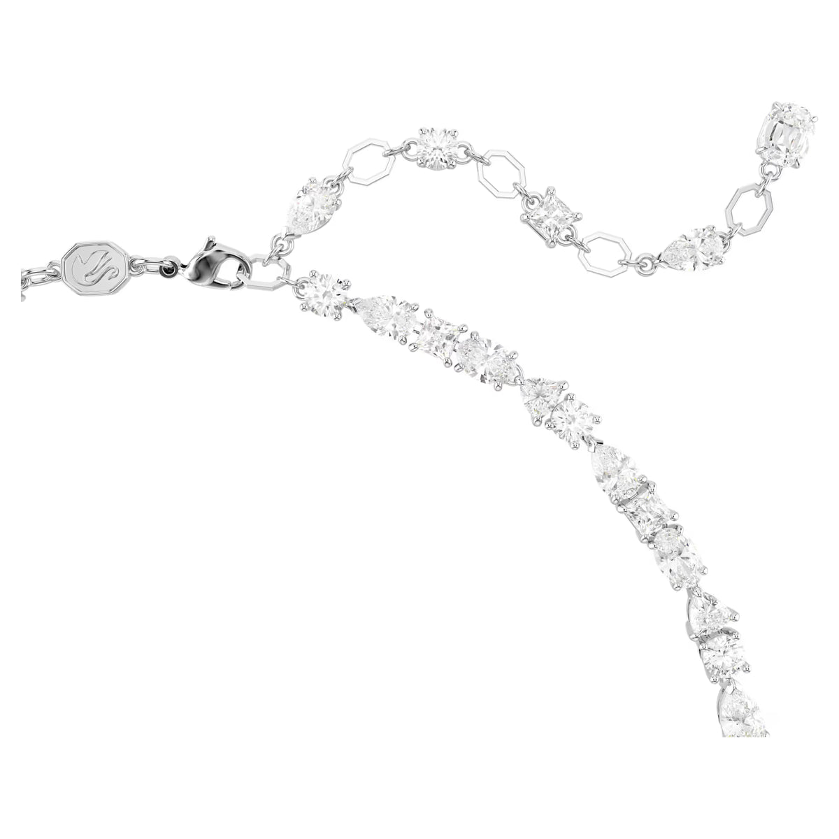 White Mixed Cut Crystal Jewellery Set – Rhodium Plated